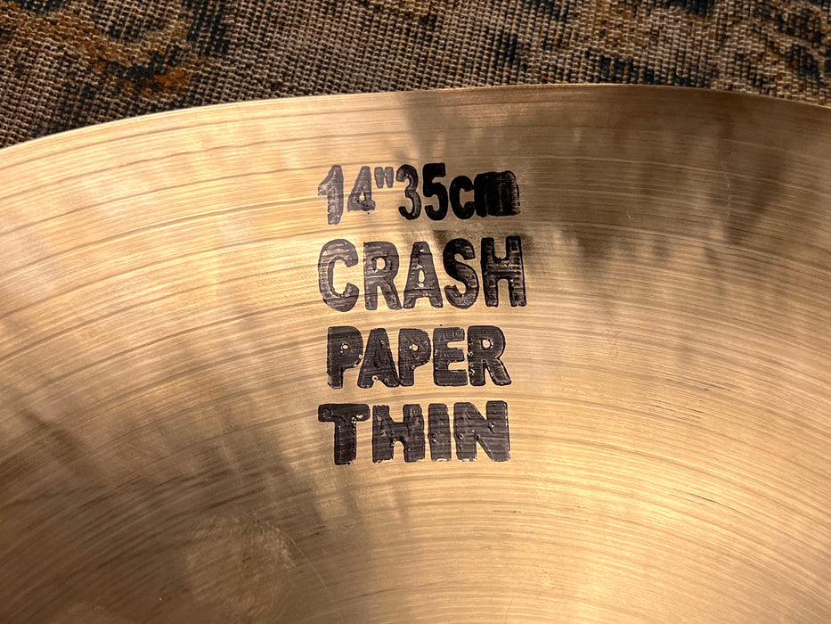 TRASHY PAPERTHIN Hand Hammered Masterwork 14" TRASHFORMER Effects Crash 565 g