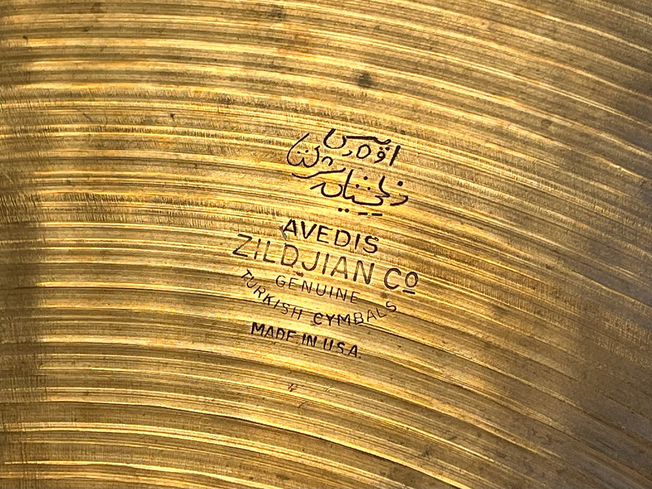 BIG Light 1960s Vintage Zildjian 22” Light Crash Ride ONLY 2542 g