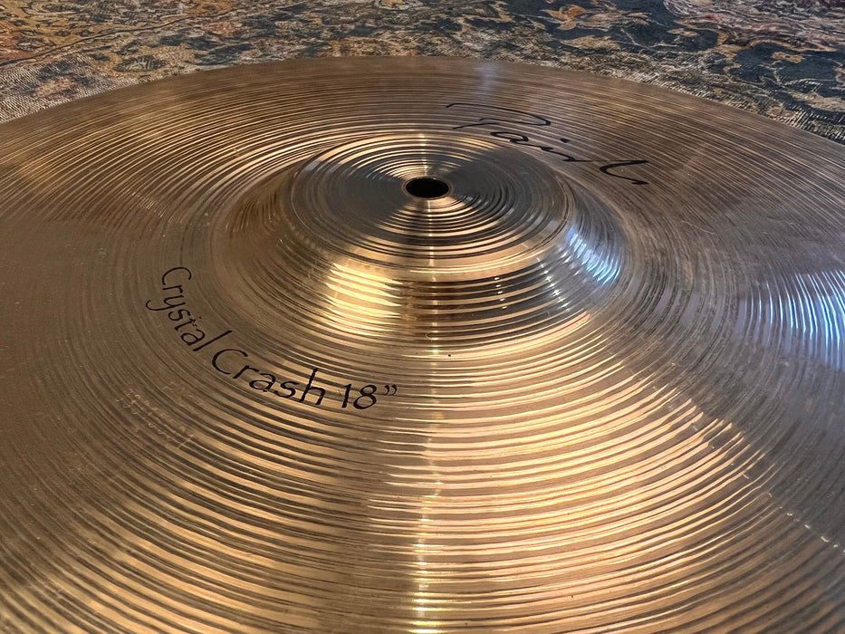 RARE Discontinued Paiste Signature FLAT BELL CRYSTAL CRASH 18” 1487 g CLEAN
