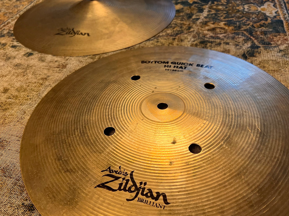 ULTRA CRISP Shimmering Zildjian QUICK BEAT 14” Hihats 1189 1224 g 1/2 Brilliant
