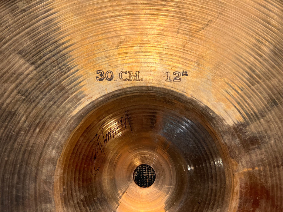 RARE SUPER MELLOW Sabian HH SOUND CONTROL 12" FLANGED Crash 417 g