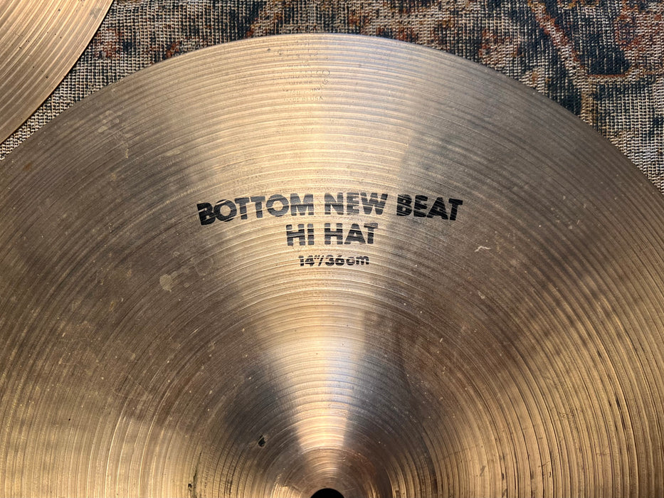 CLEAN CRISP SEMI-DARK Zildjian 14” NEW BEAT Hihats 1033 1444 g