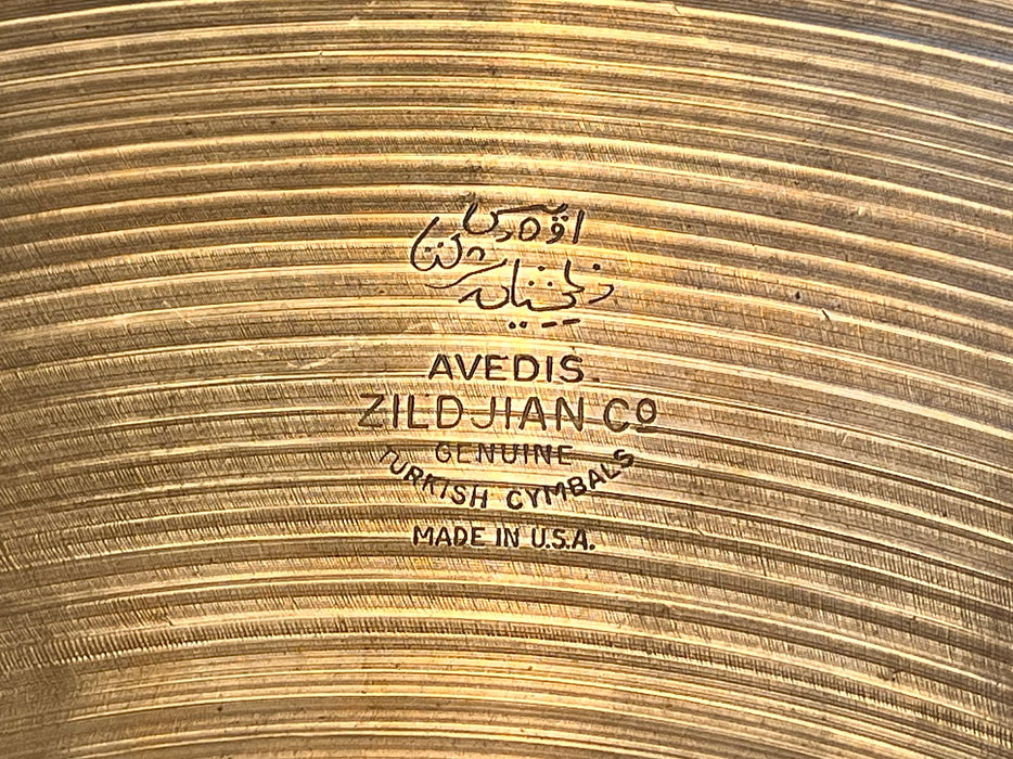Light Complex Hand Hammered 1960s Vintage Zildjian 20” Sizzle Ride 2042 g