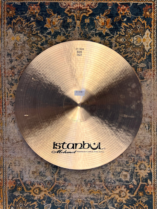 RARE 19” DARK WARM ISTANBUL MEHMET SULTAN JAZZ Ride Sizzle 1682 g