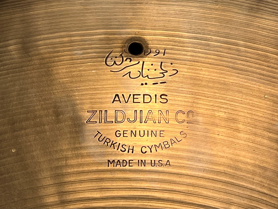 COMPLEX 1950s Block Stamp Vintage Zildjian 20” LIGHT RIDE SIZZLE 2266 g
