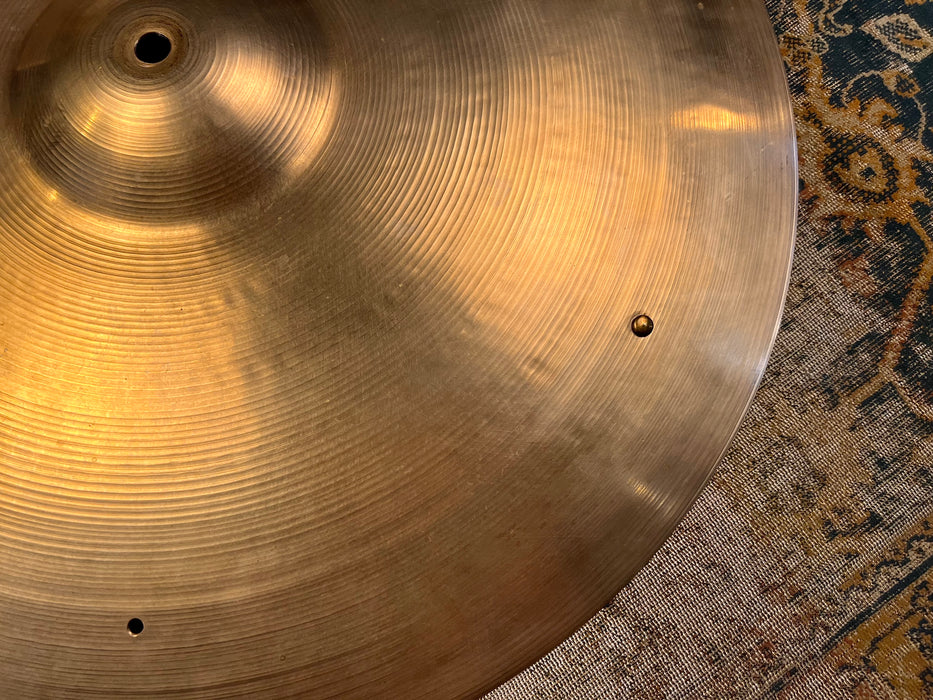COMPLEX 1950s Block Stamp Vintage Zildjian 20” LIGHT RIDE SIZZLE 2266 g