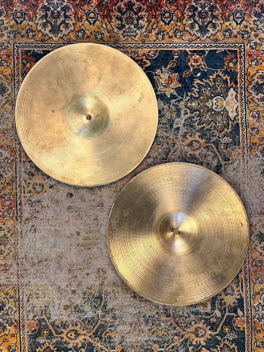 CLEAN CRISP SEMI-DARK Zildjian 14” NEW BEAT Hihats 1033 1444 g