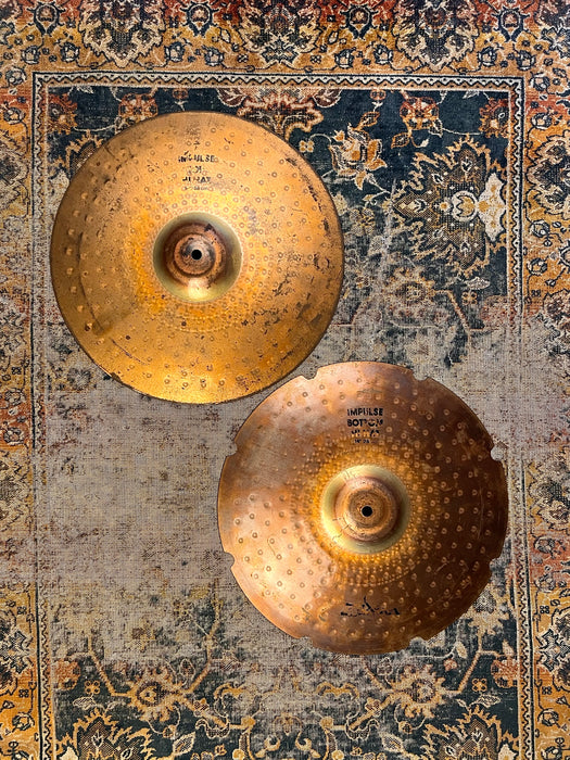 ZILDJIAN RUDE HIHATS? Well…CLOSE! Zildjian IMPULSE 14” Hihats 1132 1120 g RAW Factory Notches
