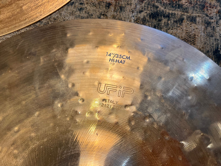 CRISP DRY Deep Hammered UFIP BIONIC Series 14” 1316 1458 Hihats CLEAN DON’T PAY $480