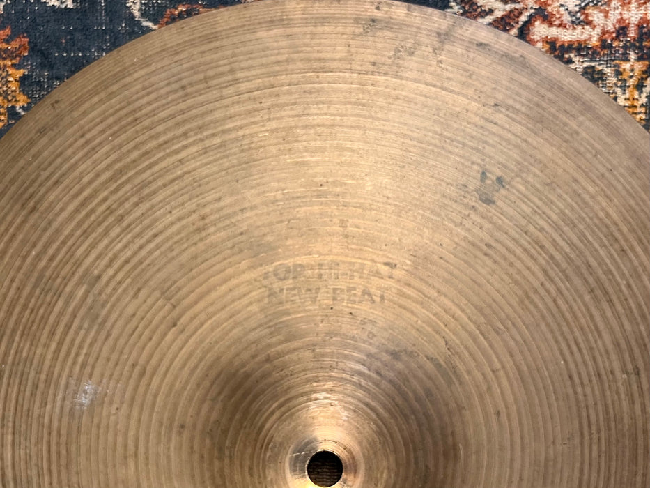 THIN DRY Vintage Zildjian New Beat 14” Hi Hats 849 1234 g Factory Logo Stamp