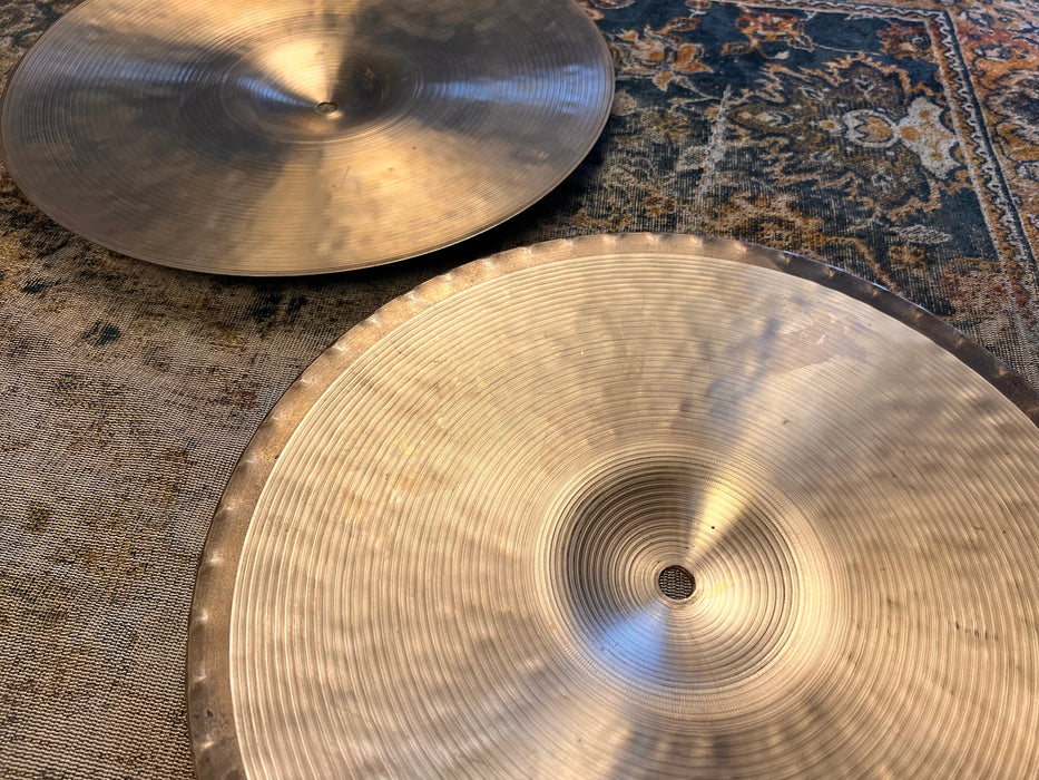 EARLY Zildjian K MASTERSOUND 14” Hihats 1192 1369 g CLEAN LOOK + TONE