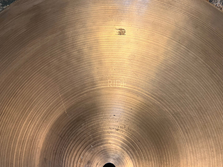 RARE Vintage Zildjian FACTORY STAMPED CRASH RIDE 18” ONLY 1356 g