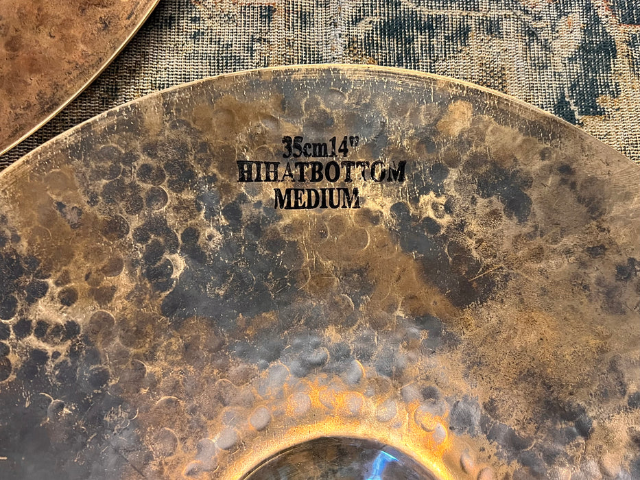 Istanbul Mehmet Raw Unlathed Brilliant Bell Dark Crisp Hihats 14” 1022 1298 g MINT