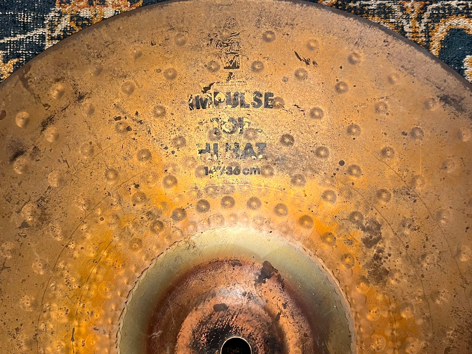 ZILDJIAN RUDE HIHATS? Well…CLOSE! Zildjian IMPULSE 14” Hihats 1132 1120 g RAW Factory Notches