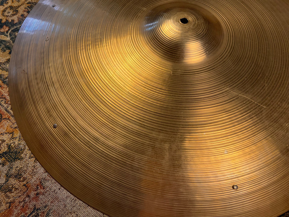 RARE Huge Vintage Zildjian 1950s 24” SIZZLE Ride 3261 g CLEAN MELLOW