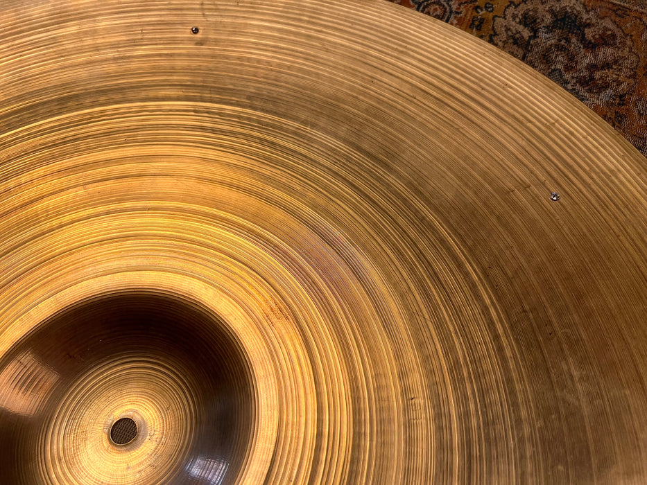 RARE Huge Vintage Zildjian 1950s 24” SIZZLE Ride 3261 g CLEAN MELLOW