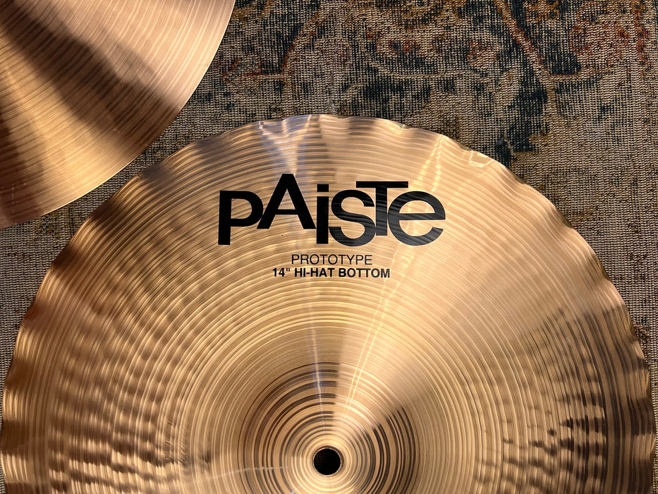 UNIQUE THIN PAISTE PROTOTYPE 2002 SOUND EDGE Hihats 14” 829 977 g MINT
