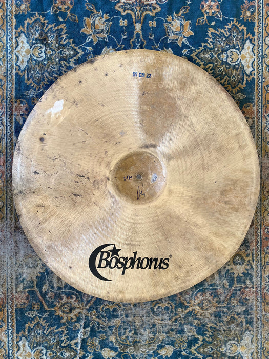 Unique Crazy Ass Ultra Dark Complex Bosphorus Prototype Blank 22” 2130 g CRASH RIDE