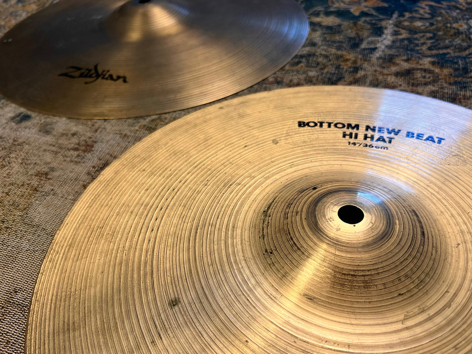 CLEAN CRISP SEMI-DARK Zildjian 14” NEW BEAT Hihats 1033 1444 g