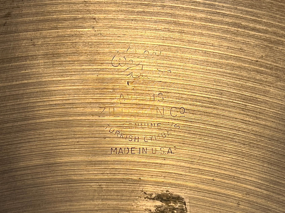 RARE Vintage Zildjian FACTORY STAMPED CRASH RIDE 18” ONLY 1356 g