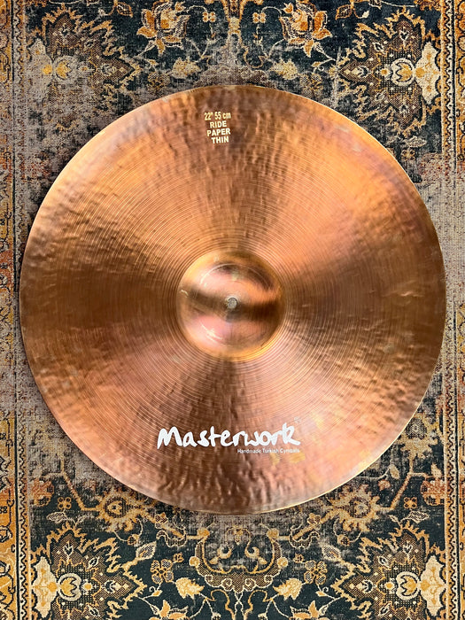 PRE AGED PAPER THIN DARK Masterwork 22” Crash Ride 1942 g PERFECT