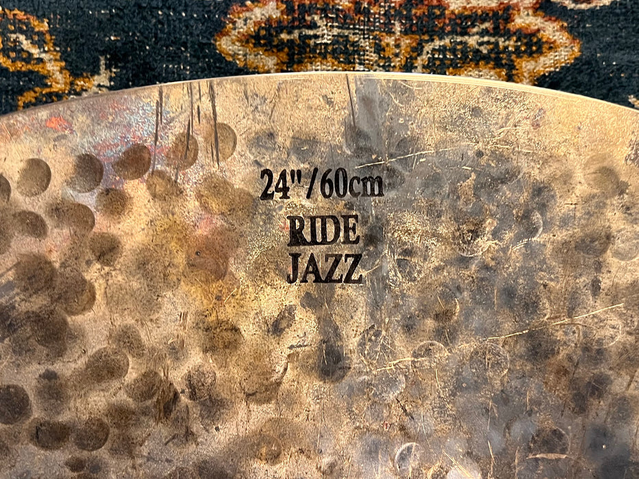 MASSIVE Raw Dry Dark Istanbul Mehmet TURK JAZZ Ride 24” 2850 g IMMACULATE!
