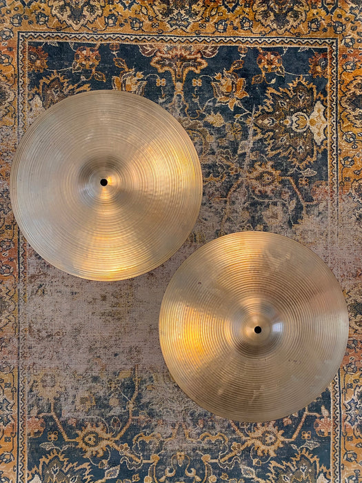 LIGHT Vintage Zildjian 1970s Thin Hihats 14” 931 992 G Gordon Lightfoot