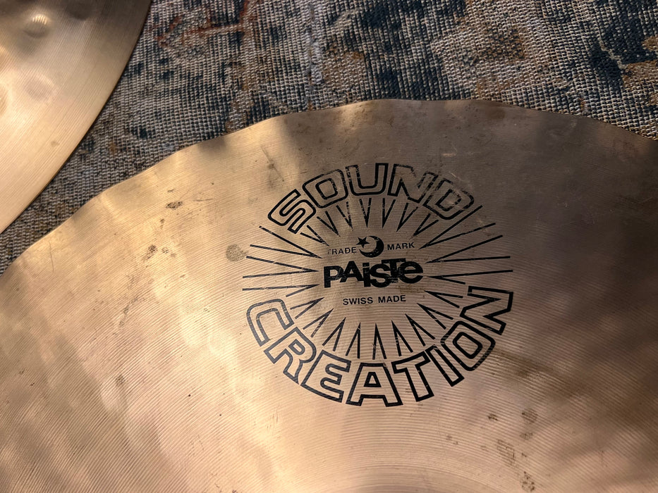 Rare Paiste SOUND CREATION SOUND EDGE Dark Heavy Hihats 14” 1150 1258 g CLEAN