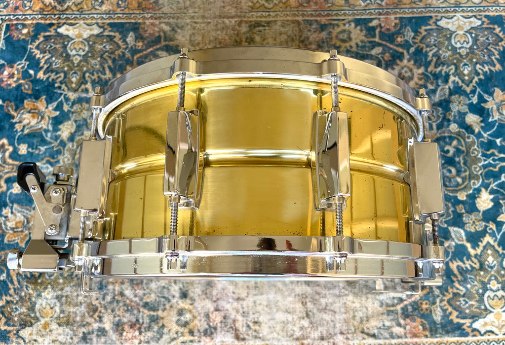 MIJ Iconic Yamaha SEAMLESS SHELL Brass 6.5” X 14” Snare Vinnie Colaiuta SD 416