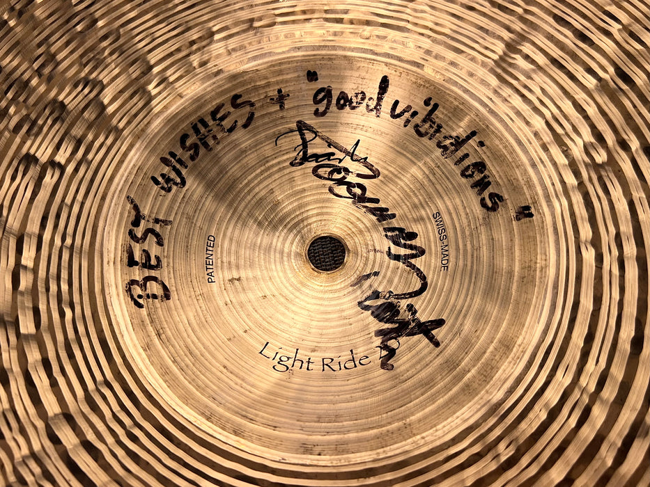 SIGNED Toomas Paiste ETCHED LOGO Traditional LIGHT RIDE 20” 1932 g CLEAN