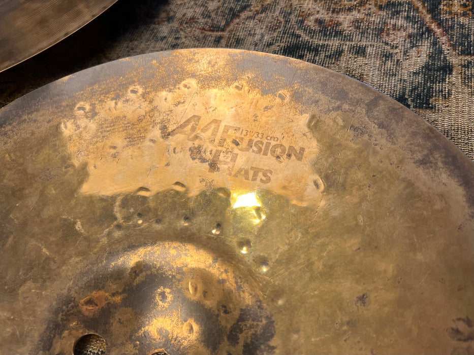 CRISP Vintage Sabian FUSION 13" Hihats AA 808 1418 g K/Z style THIN TOP