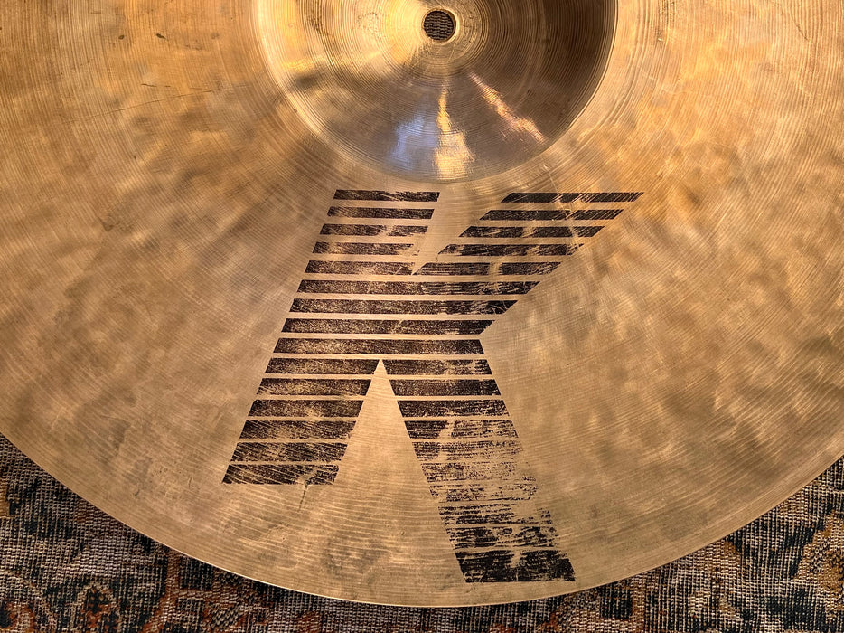 RARE Vintage Zildjian EAK K CRASH RIDE 18” 1592 g DARK DRY GADD