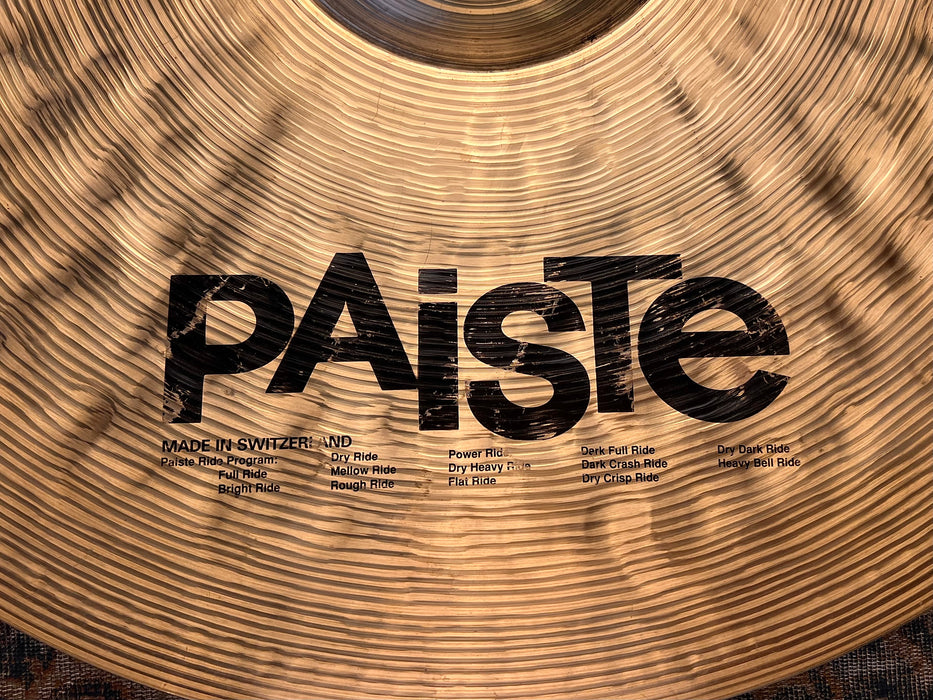 LEAD A SIMPLER LIFE! RARE Discontinued EARLY PAISTE SIGNATURE 22” DRY RIDE 3324 g