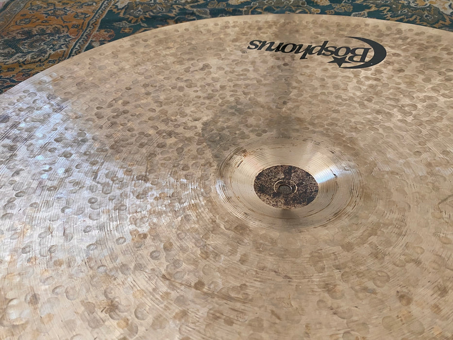 26” of BLISS! MASSIVE UNIQUE Bosphorus 26” GOLDEN BRUSHED Ride Crash 4214 g