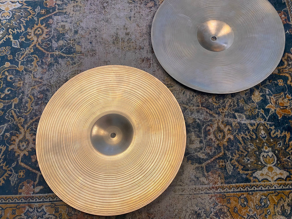 LIGHT Vintage Zildjian 1970s Thin Hihats 14” 931 992 G Gordon Lightfoot