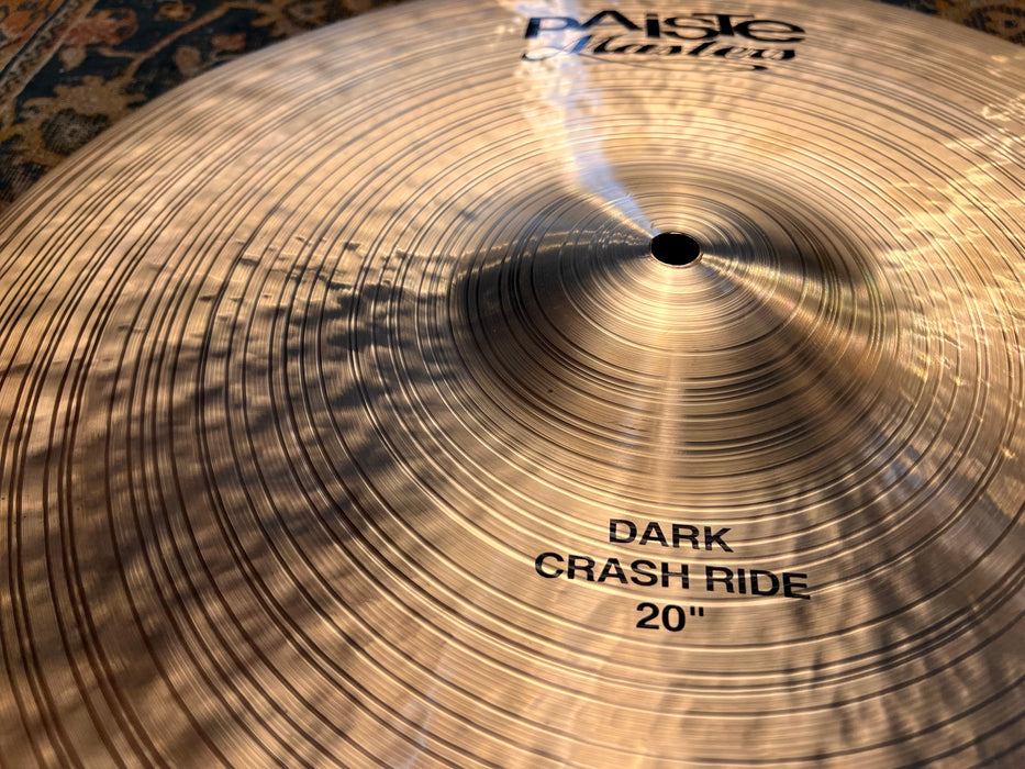 Perfect Paper Thin Paiste MASTERS Dark Crash Ride 20” 1793 g