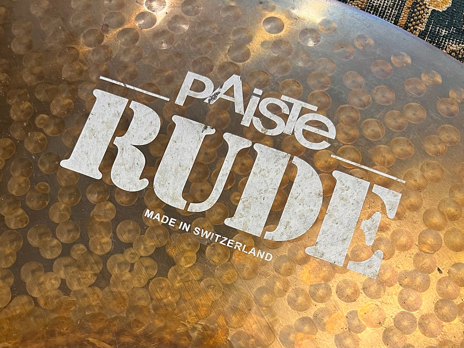 Paiste DAVE LOMBARDO RUDE REIGN 22” POWER RIDE 3818 g DARK HUGE BELL