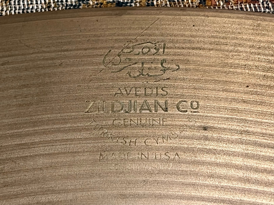 Rare MONSTROUS 22” Zildjian Factory CRASH RIDE 3162 g Discontinued
