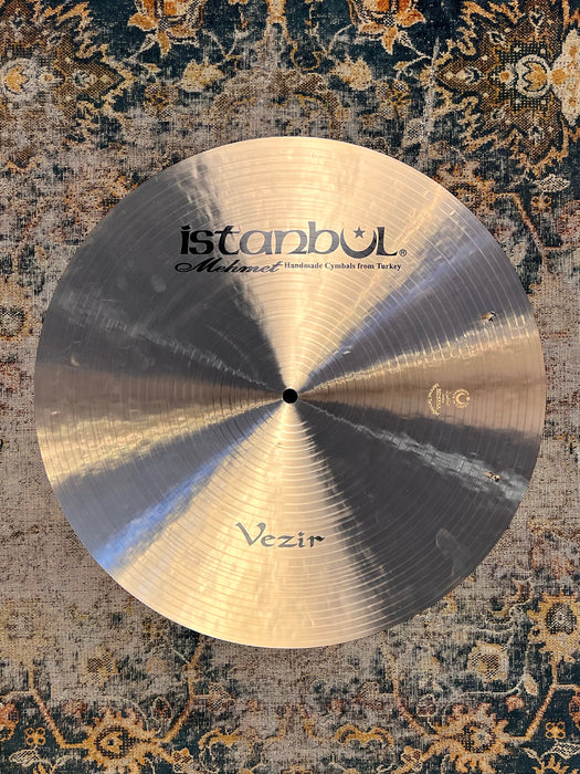 ULTRA DARK CONTROLLED LOW ISTANBUL MEHMET 18" VEZIR FLAT RIDE SIZZLE 1585 Gs