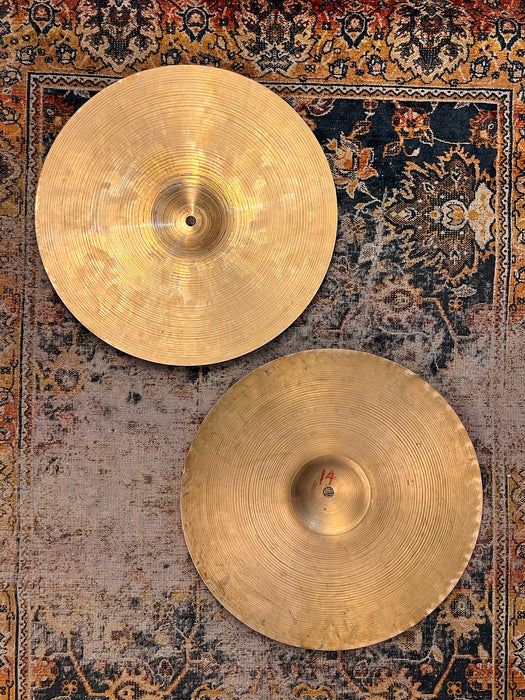 PAPER THIN Complex 1960s Vintage Zildjian 14” Hihats 822 920 g LIGHT