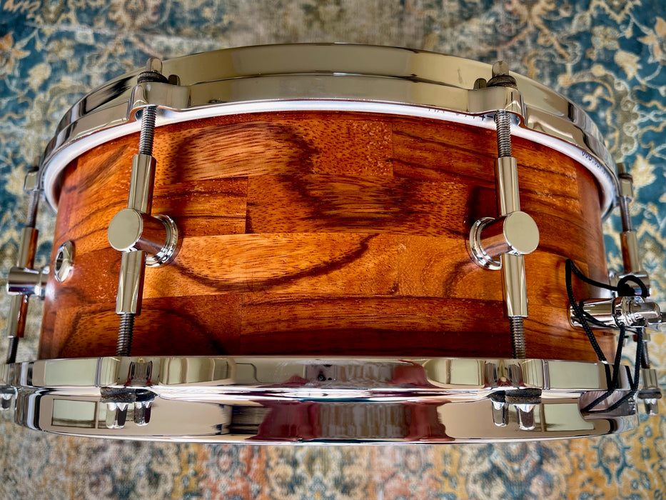 RARE CANOPUS Limited 30 ROSEWOOD Block Segment 5.5” X 14” Snare CLEAN