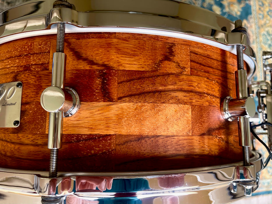 RARE CANOPUS Limited 30 ROSEWOOD Block Segment 5.5” X 14” Snare CLEAN
