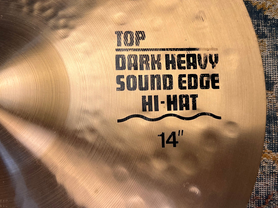 Rare Paiste SOUND CREATION SOUND EDGE Dark Heavy Hihats 14” 1150 1258 g CLEAN