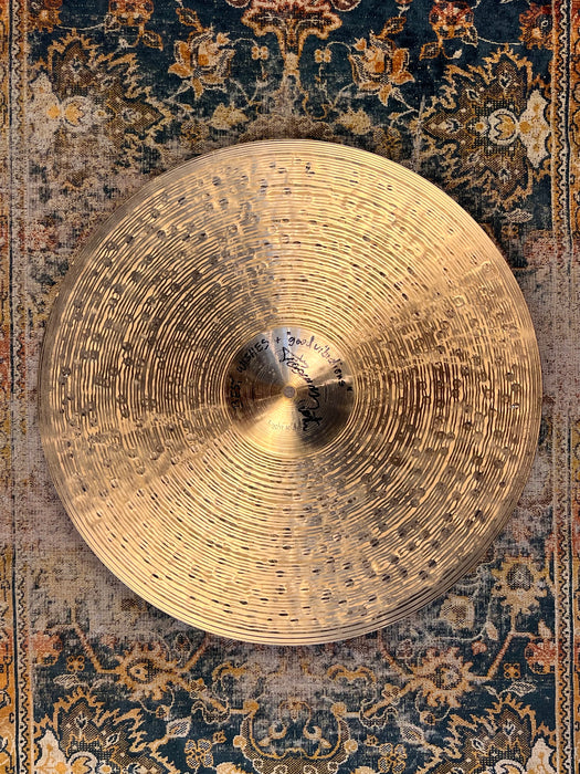 SIGNED Toomas Paiste ETCHED LOGO Traditional LIGHT RIDE 20” 1932 g CLEAN