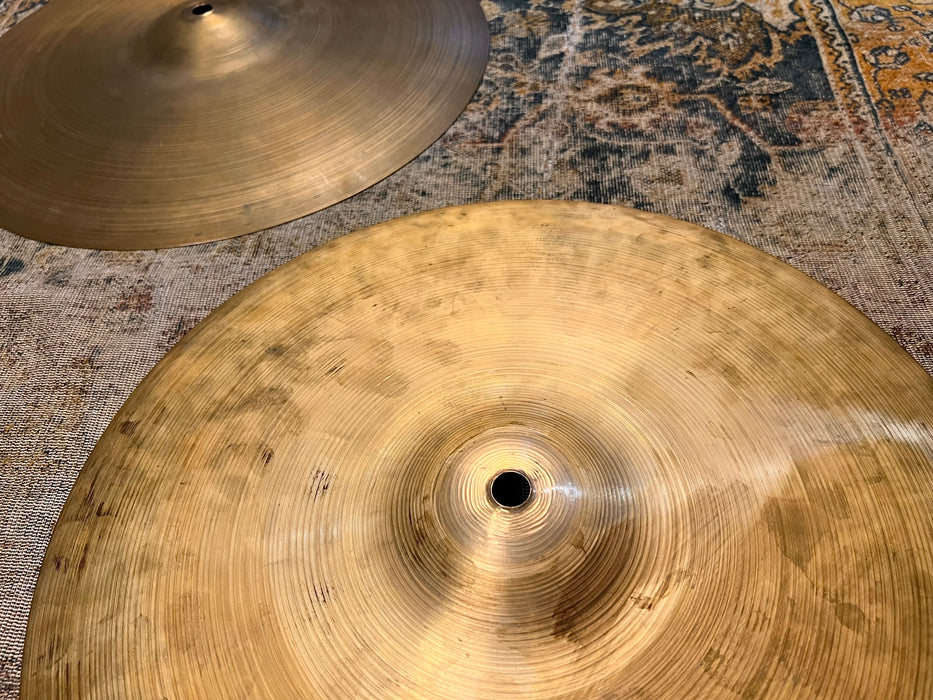 PAPER THIN Complex 1960s Vintage Zildjian 14” Hihats 822 920 g LIGHT