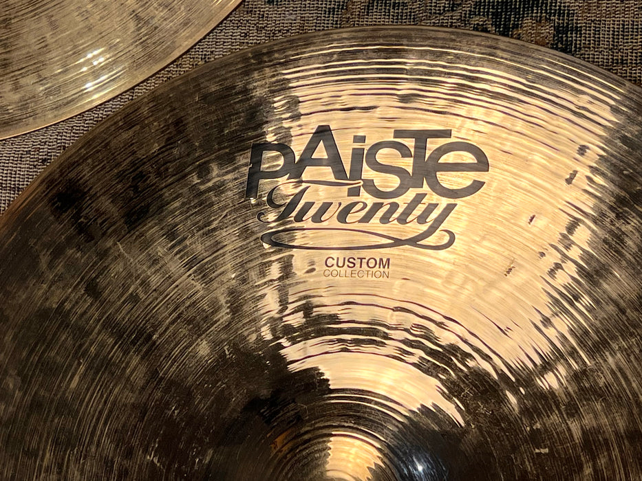 No Longer Made BRILLIANT Paiste Twenty Custom FULL Hihats 1032 1319 g