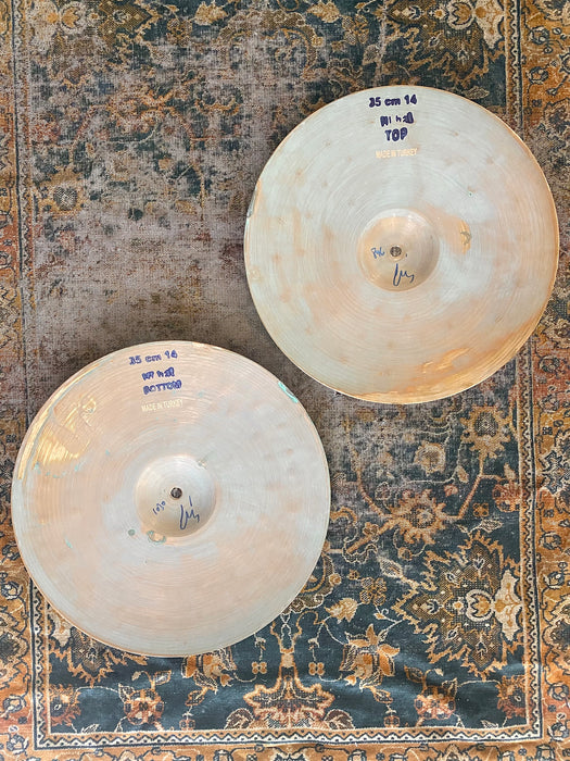 Unique DRY Complex Bosphorus CORRODO TYPE Prototype Hihats 14” 896 1030 g