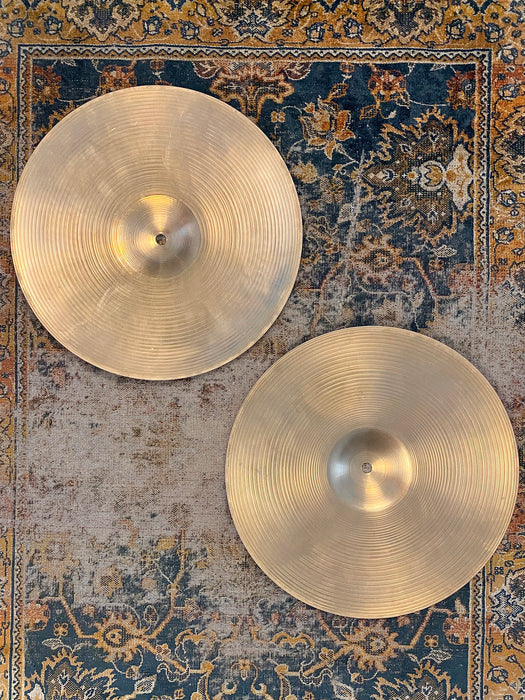 LIGHT Vintage Zildjian 1970s Thin Hihats 14” 931 992 G Gordon Lightfoot