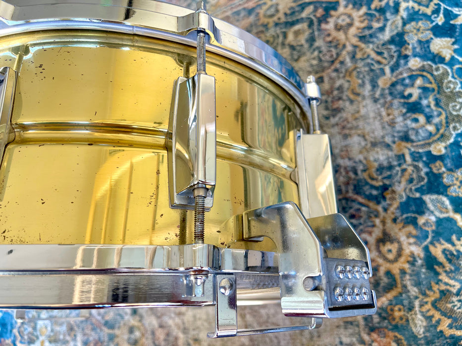 MIJ Iconic Yamaha SEAMLESS SHELL Brass 6.5” X 14” Snare Vinnie Colaiuta SD 416