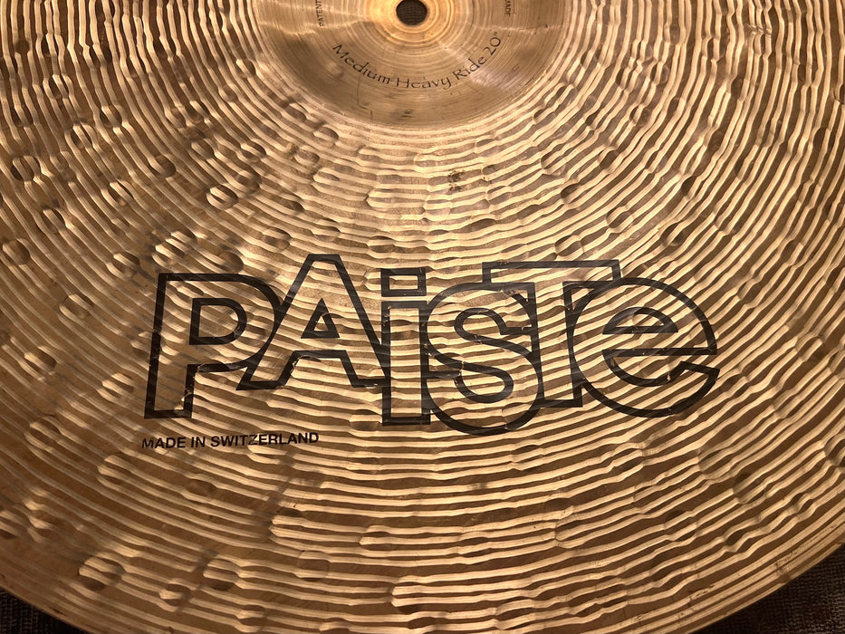 Rare Discontinued DRY Paiste TRADITIONAL Medium Heavy Ride 20” 2397 g CLEAN